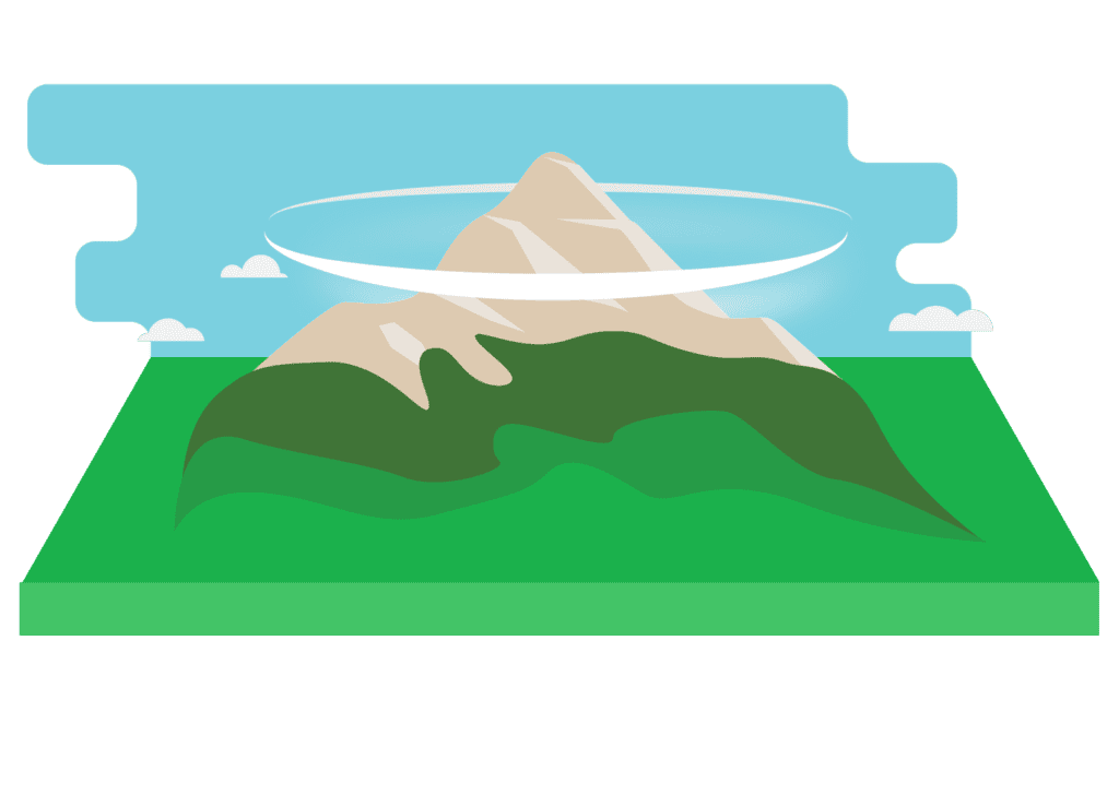 Ring around Pikes Peak illustration